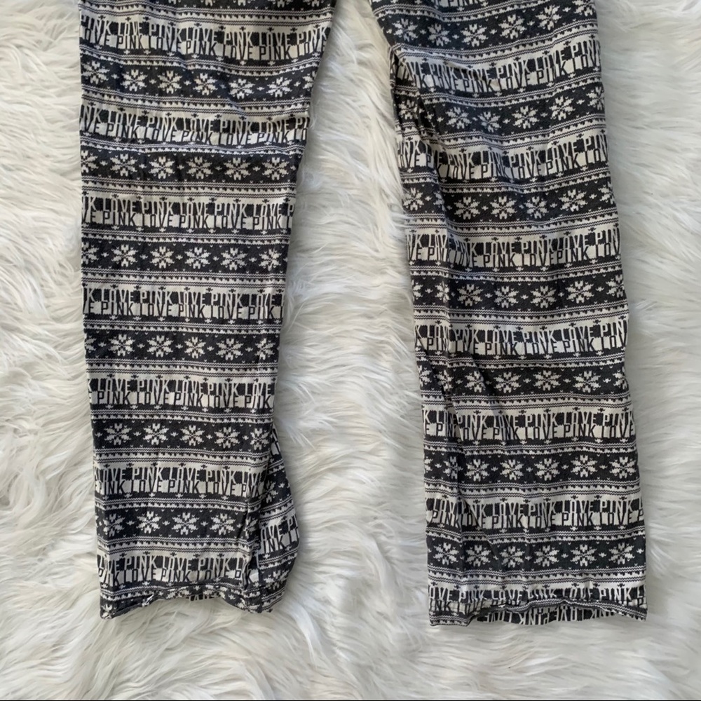 Victoria secret love pink fair isle pajama pants - Picture 8 of 8